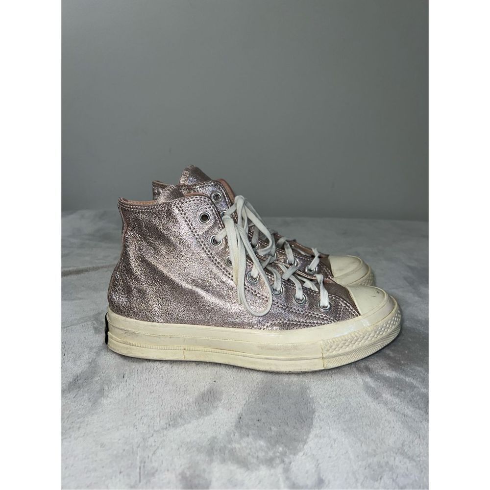 Women’s Converse Chuck Taylor All Star PINK Metallic Hi Top Sneakers US 7